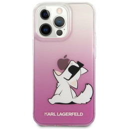 Karl Lagerfeld Choupette Fun iPhone 14 Pro 6.1" dėklas – rožinis