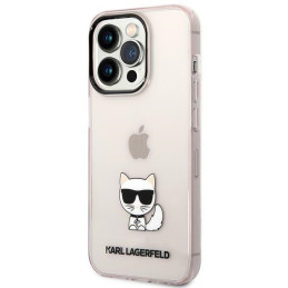 Karl Lagerfeld „Choupette“ dėklas, skirtas „iPhone 14 Pro 6.1“ – rožinis