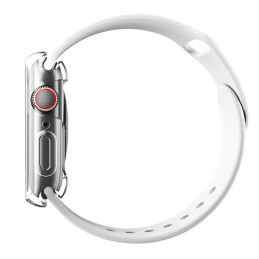 „Uniq Garde“ dėklas, skirtas „Apple Watch 7/ 8/ SE2 41mm“ – skaidrus
