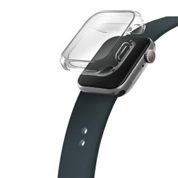 „Uniq Garde“ dėklas, skirtas „Apple Watch 7/ 8/ SE2 45mm“ – skaidrus