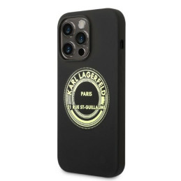Karl Lagerfeld silikoninis RSG dėklas iPhone 14 Pro Max 6.7" - juodas