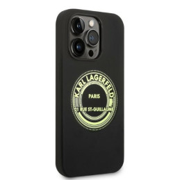 Karl Lagerfeld silikoninis RSG dėklas iPhone 14 Pro Max 6.7" - juodas