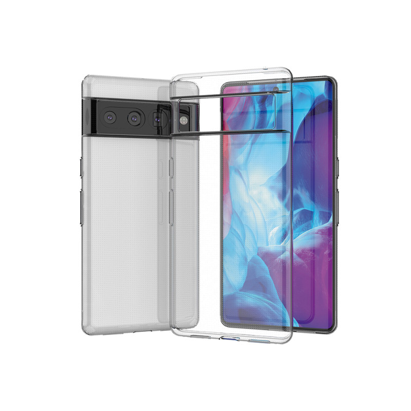 Itin skaidrus 0,5 mm „Google Pixel 7 Pro“ gelio galinis dangtelis, skaidrus