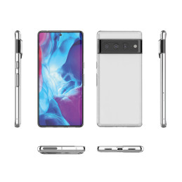 Itin skaidrus 0,5 mm „Google Pixel 7 Pro“ gelio galinis dangtelis, skaidrus
