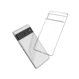 Itin skaidrus 0,5 mm „Google Pixel 7 Pro“ gelio galinis dangtelis, skaidrus