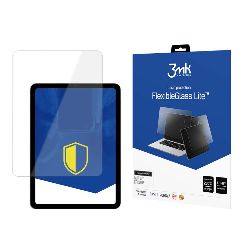 Hibridinis 3mk „FlexibleGlass Lite™“ stiklas, skirtas „iPad 10“ kartos planšetiniam kompiuteriui