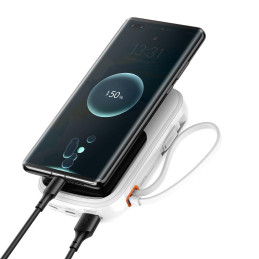 „Baseus Qpow“ skaitmeninis ekranas su greito įkrovimo išorine baterija, 20000mAh, 22,5W, QC/ PD/ SCP/ FCP, su integruotu...