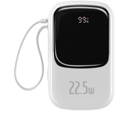 „Baseus Qpow“ skaitmeninis ekranas su greito įkrovimo išorine baterija, 20000mAh, 22,5W, QC/ PD/ SCP/ FCP, su integruotu...