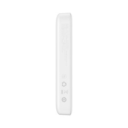 „Baseus Magnetic Mini 10000mAh USB-C PD 20W / MagSafe 15W“ išorinė baterija – balta + USB-C laidas