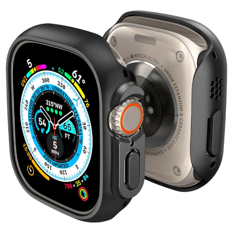 „Spigen Thin Fit“ dėklas, skirtas „Apple Watch Ultra“ (49 mm), juodas