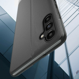 Eko odos dėklas „Samsung Galaxy S23“ su atlenkiamu stovu, mėlynas