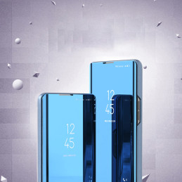 „Clear View“ dėklas „Samsung Galaxy S23“ atverčiamas dėklas, mėlynas