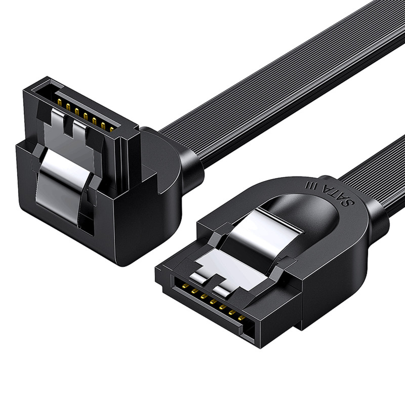UGREEN SATA 3.0 kampinis kabelis 0,5 m juodas (US217)