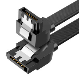 UGREEN SATA 3.0 kampinis kabelis 0,5 m juodas (US217)