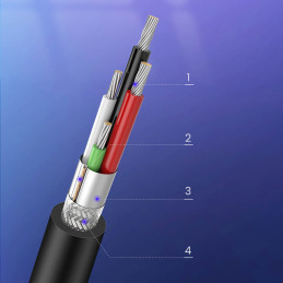 „Ugreen“ spausdintuvo kabelis USB-A - USB-B 480Mb/ s 5m, juodas (US135)