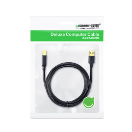 „Ugreen“ spausdintuvo kabelis USB-A - USB-B 480Mb/ s 5m, juodas (US135)