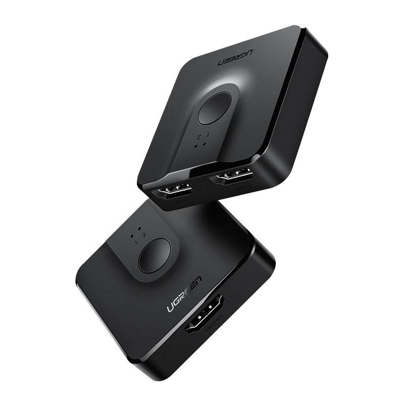 Ugreen jungiklis HDMI skirstytuvas - 2x HDMI 4K 60Hz juodas (CM217)