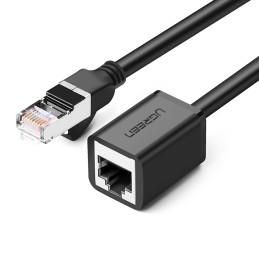 „Ugreen NW112 11279“ Ethernet tinklo kabelis RJ45 (lizdas) - RJ45 (kištukas) F/ UTP kat. 6 1 Gb/ s 1 m – juoda
