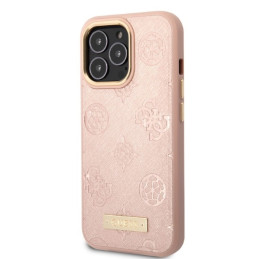 „Guess“ „Peony“ logotipo plokštelės formos „MagSafe“ dėklas, skirtas „iPhone 13 Pro“ / „iPhone 13“ – rožinis