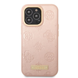 „Guess“ „Peony“ logotipo plokštelės formos „MagSafe“ dėklas, skirtas „iPhone 13 Pro“ / „iPhone 13“ – rožinis