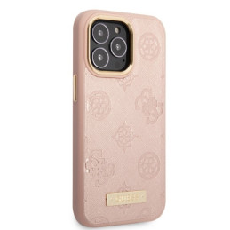„Guess“ „Peony“ logotipo plokštelės formos „MagSafe“ dėklas, skirtas „iPhone 13 Pro“ / „iPhone 13“ – rožinis