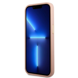 „Guess“ „Peony“ logotipo plokštelės formos „MagSafe“ dėklas, skirtas „iPhone 13 Pro“ / „iPhone 13“ – rožinis