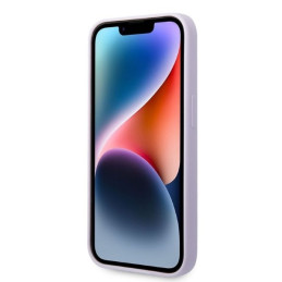 Karl Lagerfeld silikoninis „Ikonik“ dėklas, skirtas „iPhone 14 Pro Max“ – violetinis