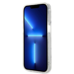 „Guess Marble MagSafe“ dėklas ir įkroviklio rinkinys, skirtas „iPhone 14 Pro Max 6.7“ – baltas