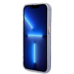 „Guess“ auksinis permatomas „MagSafe“ dėklas, skirtas „iPhone 14 Pro Max 6.7“ – violetinis