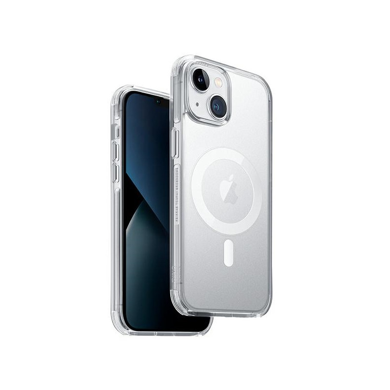 UNIQ Combat Magclick įkrovimo dėklas, skirtas iPhone 14 (skaidrus)