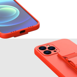 Virvės dėklas gelio dėklas su dirželiu grandinės rankinės diržas Samsung Galaxy S21+ 5G (S21 Plus 5G) tamsiai mėlynas