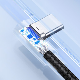 Ugreen 90° kampinis USB C - USB 2.0 480Mb/ s 3A 3m juodas (US176)