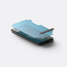„Ringke Dual Easy Wing“ ekrano apsauga „Samsung Galaxy S23 Ultra“ (2 vnt.) + tvirtinimo komplektas