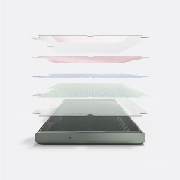 „Ringke Dual Easy Wing“ ekrano apsauga „Samsung Galaxy S23 Ultra“ (2 vnt.) + tvirtinimo komplektas