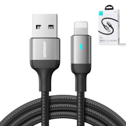 „Joyroom Extraordinary Series A10“ USB-A / „Lightning“ 2.4A laidas 1,2 m – juodas