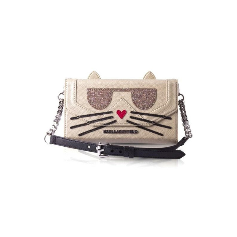 „Karl Lagerfeld Choupette Koctail Clutch“ dėklas, skirtas „iPhone 7 / 8 / SE 2020 / SE 2022“ – rožinis