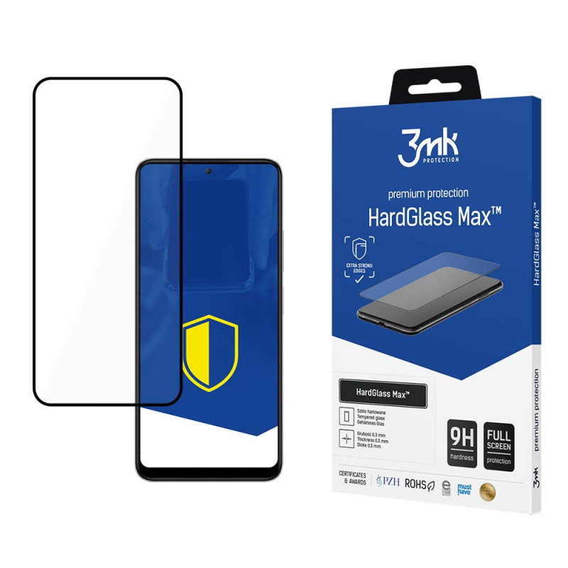 9H 3mk HardGlass Max™ stiklas, skirtas Redmi Note 12 5G
