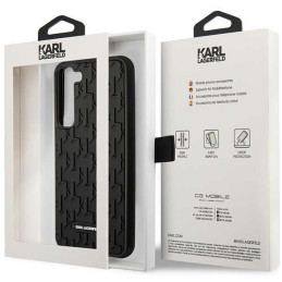 Karl Lagerfeld 3D monograminis dėklas, skirtas „Samsung Galaxy S23+“ – juodas