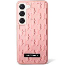 Karl Lagerfeld 3D monograminis dėklas, skirtas „Samsung Galaxy S23+“ – rožinis