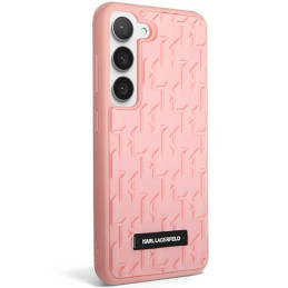 Karl Lagerfeld 3D monograminis dėklas, skirtas „Samsung Galaxy S23+“ – rožinis