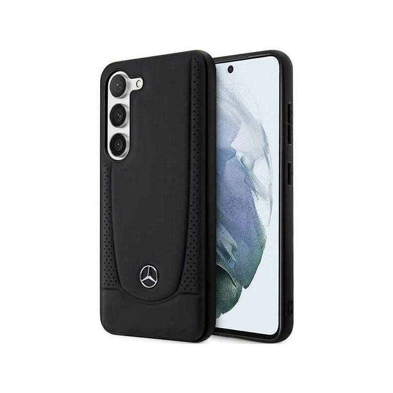 „Mercedes“ odinis miesto dėklas, skirtas „Samsung Galaxy S23+“ – juodas