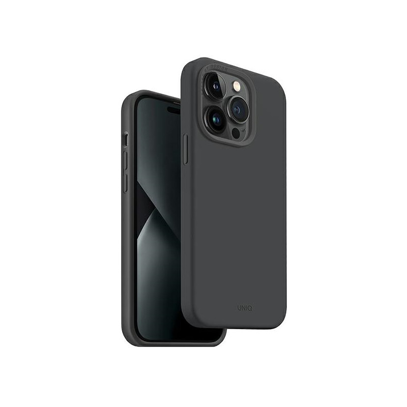 UNIQ Lino Hue Magclick įkrovimo dėklas, skirtas iPhone 14 Pro Max – pilkas