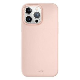 „Uniq Lino“ iPhone 14 Pro Max dėklas – rožinis