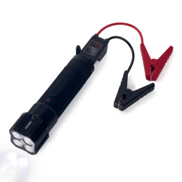 „Choetech“ įkroviklis su išorine baterija 8000mAh – LED žibintuvėlis (TC0016) – juodas