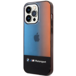 BMW pusiau trispalvis iPhone 14 Pro dėklas – juodas