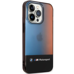 BMW pusės trispalvis dėklas, skirtas iPhone 14 Pro Max 6.7" - juodas