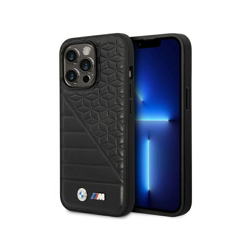 BMW dviejų raštų dėklas, skirtas iPhone 14 Pro Max 6.7" – juodas