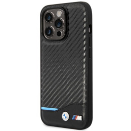 BMW Carbon MagSafe iPhone 14 Pro dėklas – juodas