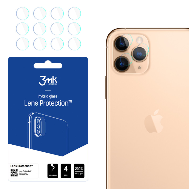 3mk Lens Protection™ hibridinis kameros stiklas, skirtas iPhone 11 Pro