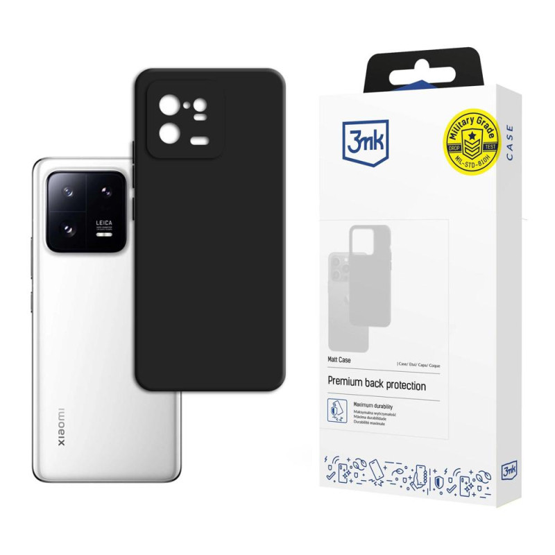 3mk matinis dėklas, skirtas „Xiaomi 13 Pro“ - juodas